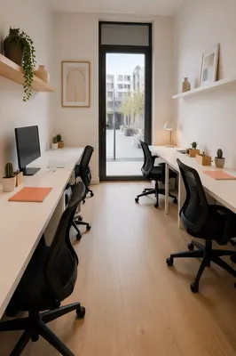 Modern Shared Coworking Office Interior