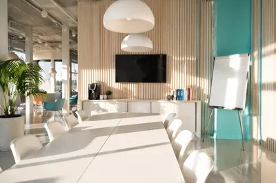 Modern Minimalist Coworking Meeting Space