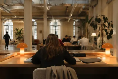 Modern Shared Coworking Office Interior