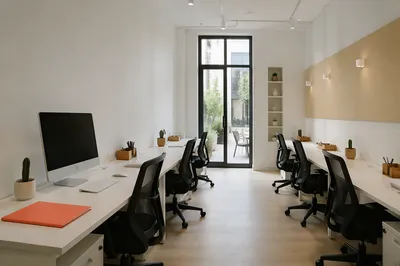 Modern Shared Coworking Office Interior