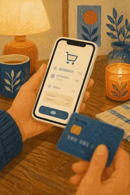 Online Checkout Payment on Smartphone