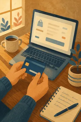 Online Credit Card Payment Workspace Scene
