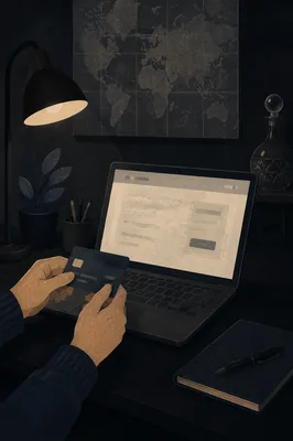 Secure Online Credit Card Payment at Desk