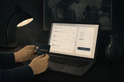 Secure Online Payment in Dark Home Office