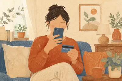 Online Credit Card Purchase at Home