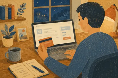 Secure Online Payment at Home Office