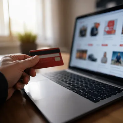 Online Credit Card Payment by Laptop