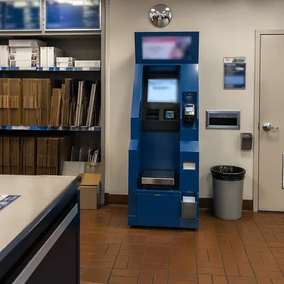 Self Service Parcel Kiosk Payment Station