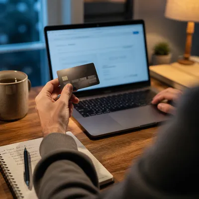 Secure Online Payment at Home Office
