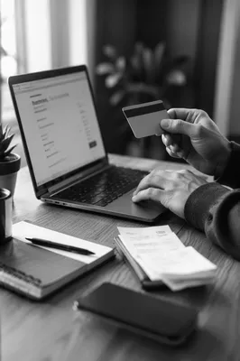 Online Credit Card Payment at Home Office