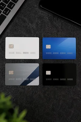 Online Payment Cards on Dark Desk