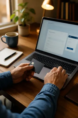 Online Payment at Warm Small Business Desk