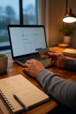 Secure Online Payment at Home Office