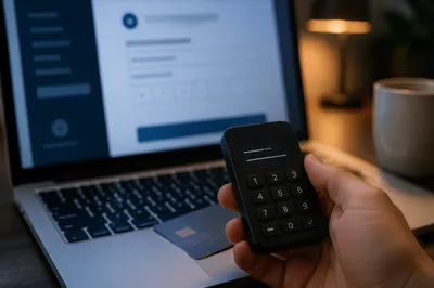 Secure Online Payment Verification Close-Up