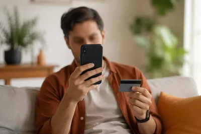 Online Credit Card Purchase at Home