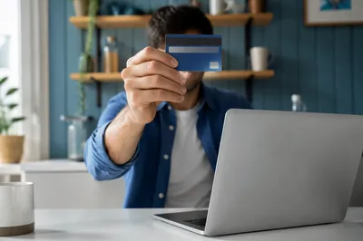Secure Online Payment at Home Workspace