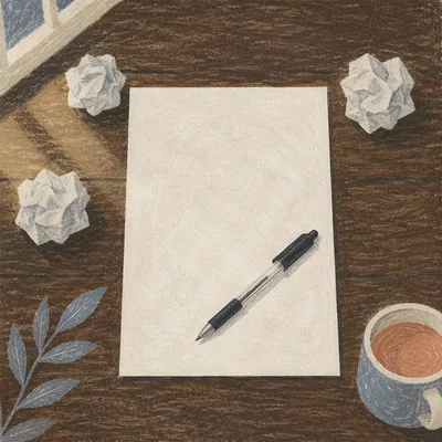 Crumpled Paper Ideas on Business Desk