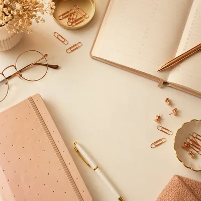 Warm Evening Desk for Business Planning