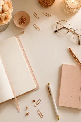 Warm Evening Desk for Business Planning