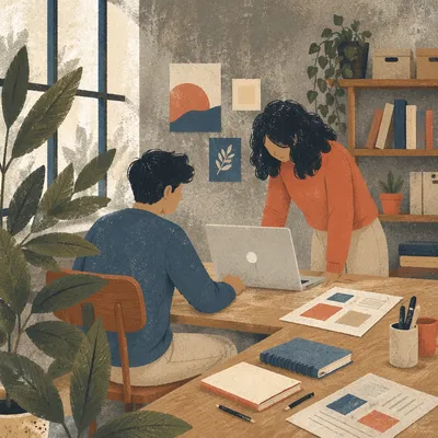 Creative Startup Office Team Collaboration