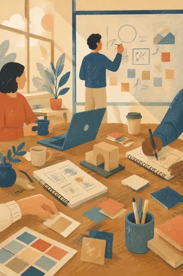 Creative Startup Team in Morning Office