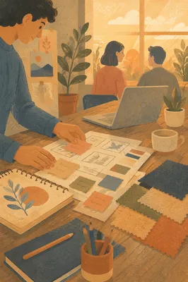 Creative Startup Workspace in Morning Light
