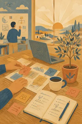 Creative Entrepreneur Startup Workspace at Sunrise