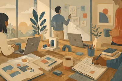 Creative Startup Team in Morning Office