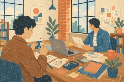 Startup Team Collaboration in Creative Office