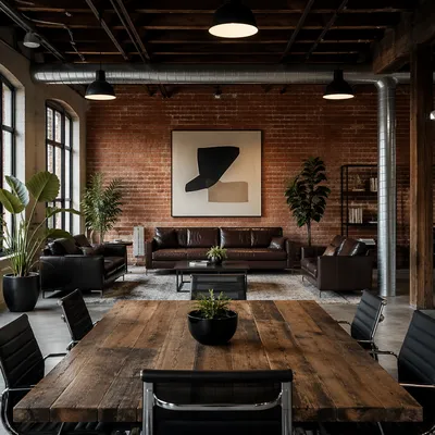 Creative Startup Office Lounge Interior