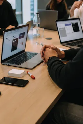Startup Team Brainstorming at Office Table