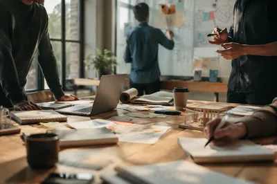 Creative Startup Team in Morning Office