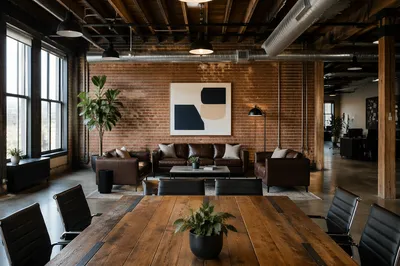 Creative Startup Office Lounge Interior