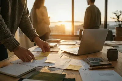 Creative Startup Office in Morning Light