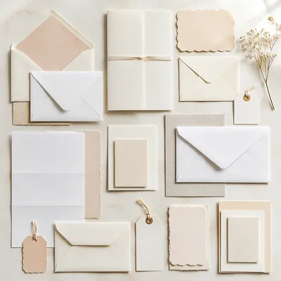 Professional Envelope and Letter Flat Lay