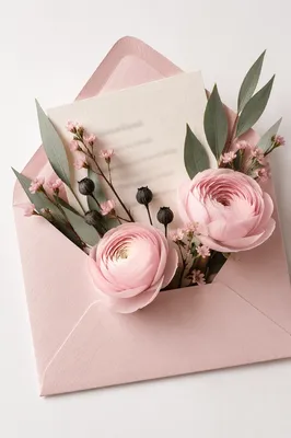 Elegant Floral Envelope for Professional Correspondence