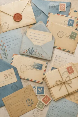 Elegant Flat Lay of Business Correspondence
