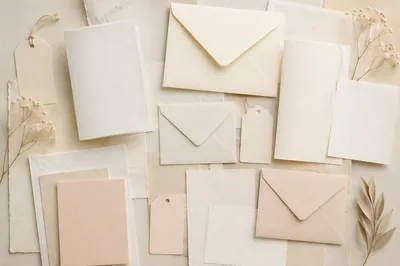 Professional Correspondence Stationery Flat Lay