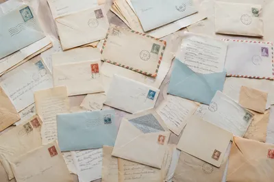Professional Envelopes and Letters Flat Lay