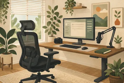 Ergonomic Chair by Standing Desk Workspace