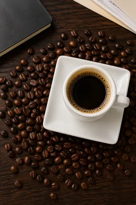Elegant Espresso Cup on Business Desk