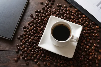 Elegant Espresso Cup on Business Desk