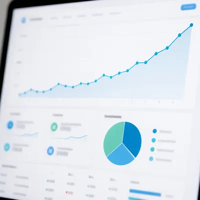 Upward Financial Analytics Dashboard Close Up