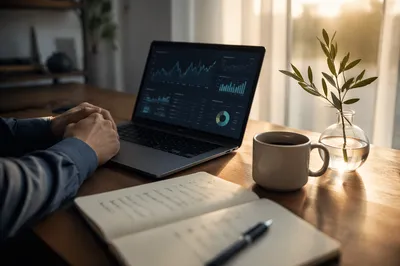 Calm Morning Financial Analytics Workspace