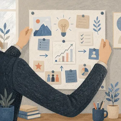 Professional Vision Board for Strategic Goal Setting