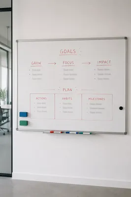 Office Vision Board for Goal Planning