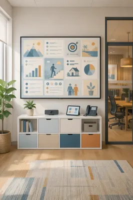 Modern Office Goal Setting Vision Board