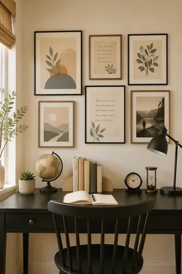 Home Office Vision Board Goal Wall