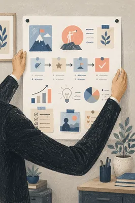 Professional Pinning Goal Setting Vision Board