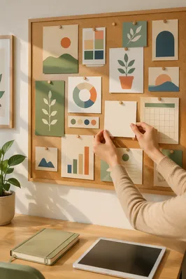 Goal Setting Vision Board in Office